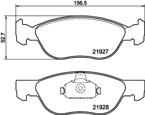 1x  MINTEX Brake Pad Set