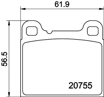 1x  MINTEX Brake Pad Set