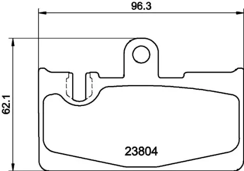 1x  MINTEX Brake Pad Set