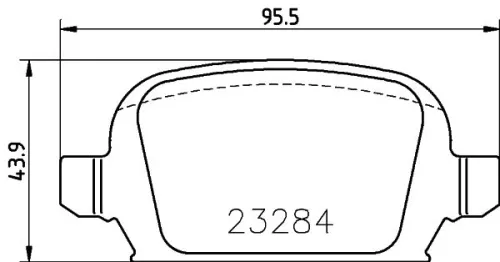 1x  MINTEX Brake Pad Set