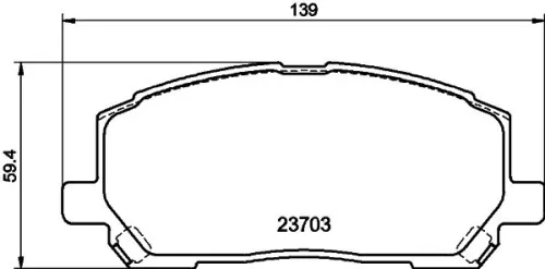 1x  MINTEX Brake Pad Set