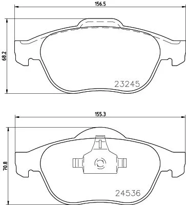 1x  MINTEX Brake Pad Set