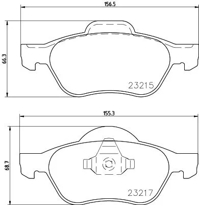 1x  MINTEX Brake Pad Set