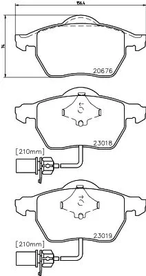1x  MINTEX Brake Pad Set