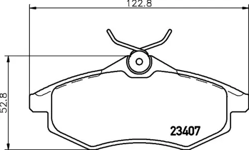 1x  MINTEX Brake Pad Set