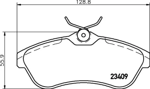 MINTEX MINTEX (MDB2254) 1x  MINTEX Brake Pad Set 