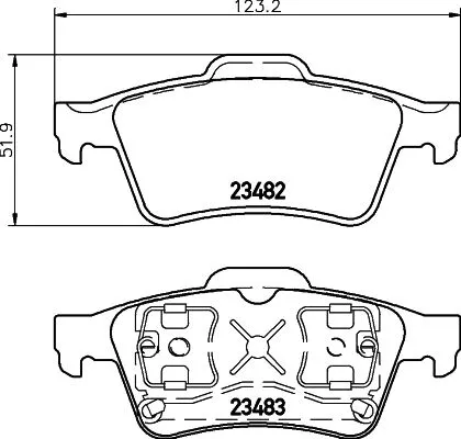 MINTEX MINTEX MDB2281 1x MINTEX MDB2281 Brake Pad Set 