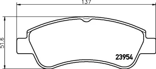 1x  MINTEX Brake Pad Set