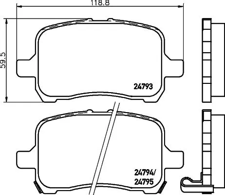 MINTEX MINTEX MDB2293 1x MINTEX MDB2293 Brake Pad Set 