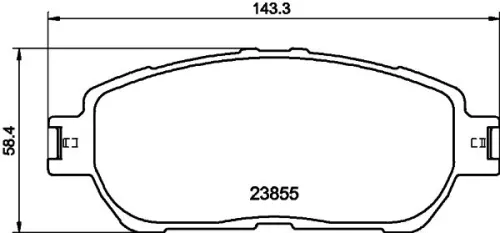 MINTEX MINTEX MDB2311 1x MINTEX MDB2311 Brake Pad Set 