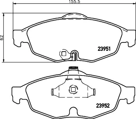 MINTEX MINTEX MDB2315 1x MINTEX MDB2315 Brake Pad Set 