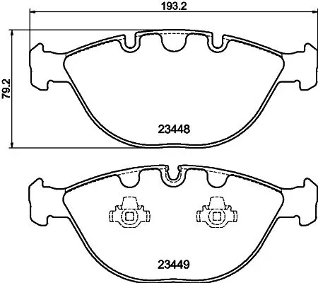 1x MINTEX MDB2320 Brake Pad Set