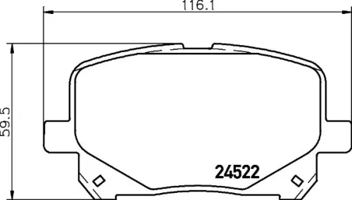 MINTEX MINTEX (MDB2344) 1x  MINTEX Brake Pad Set 