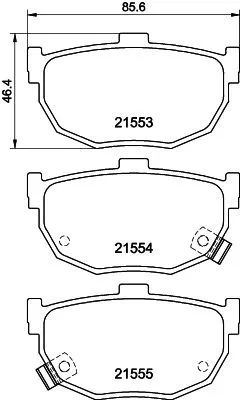 1x MINTEX MDB2352 Brake Pad Set
