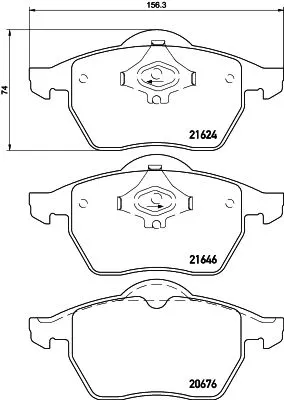 1x  MINTEX Brake Pad Set