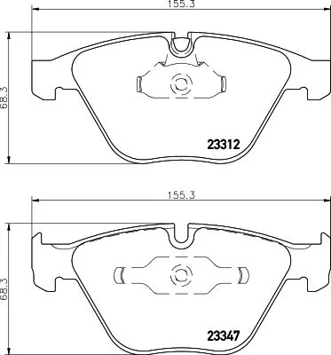 1x  MINTEX Brake Pad Set