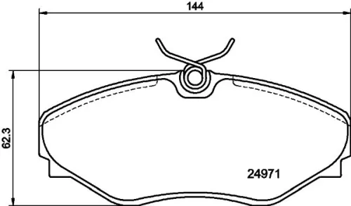 1x  MINTEX Brake Pad Set