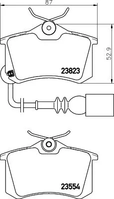 1x  MINTEX Brake Pad Set