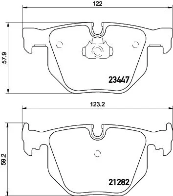 1x  MINTEX Brake Pad Set