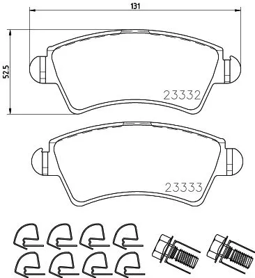 MINTEX MINTEX (MDB2584) 1x  MINTEX Brake Pad Set 