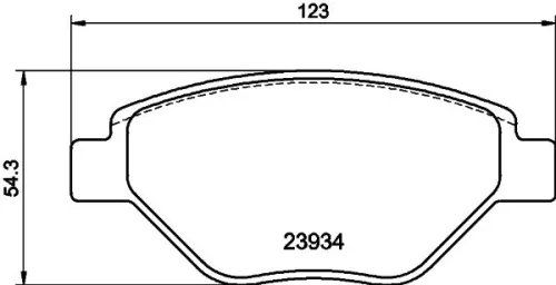 1x  MINTEX Brake Pad Set