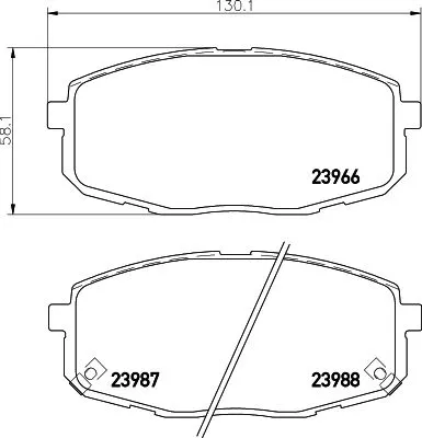 MINTEX MINTEX (MDB2608) 1x  MINTEX Brake Pad Set 