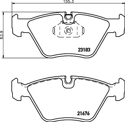 1x  MINTEX Brake Pad Set