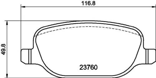 1x  MINTEX Brake Pad Set