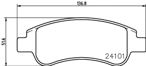 MINTEX MINTEX (MDB2628) 1x  MINTEX Brake Pad Set 