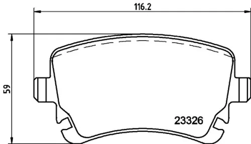 1x  MINTEX Brake Pad Set