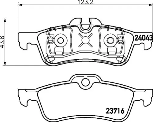 1x  MINTEX Brake Pad Set