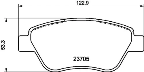 1x  MINTEX Brake Pad Set
