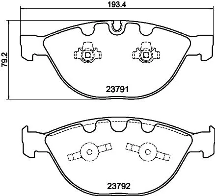 1x  MINTEX Brake Pad Set