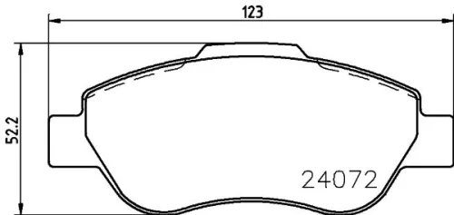 1x MINTEX MDB2655 Brake Pad Set