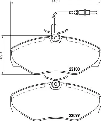 MINTEX MINTEX (MDB2675) 1x  MINTEX Brake Pad Set 