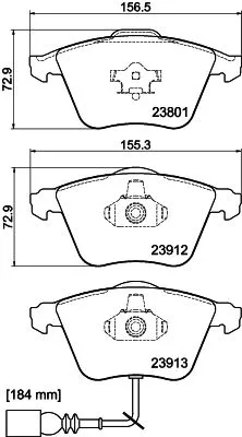 MINTEX MINTEX MDB2677 1x MINTEX MDB2677 Brake Pad Set 