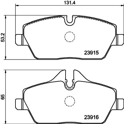 MINTEX MINTEX (MDB2682) 1x  MINTEX Brake Pad Set 