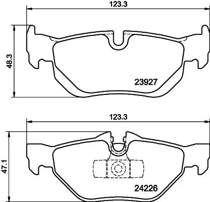 1x MINTEX MDB2683 Brake Pad Set