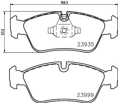 1x  MINTEX Brake Pad Set