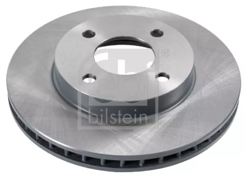2x Febi Front Internally Vented Brake Disc For Nissan Cube Latio Micra