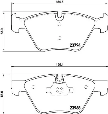 1x  MINTEX Brake Pad Set