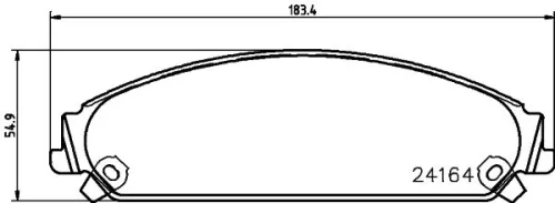 MINTEX MINTEX MDB2696 1x MINTEX MDB2696 Brake Pad Set 