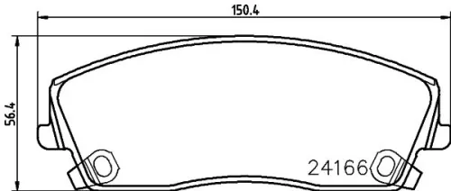 MINTEX MINTEX MDB2697 1x MINTEX MDB2697 Brake Pad Set 