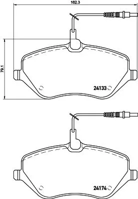 1x  MINTEX Brake Pad Set