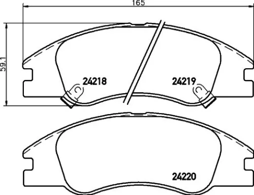 MINTEX MINTEX MDB2703 1x MINTEX MDB2703 Brake Pad Set 