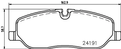 1x MINTEX MDB2712 Brake Pad Set