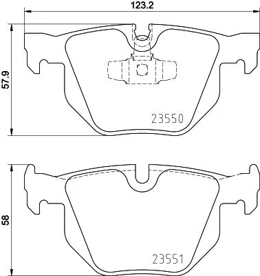 1x MINTEX MDB2717 Brake Pad Set