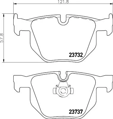 1x MINTEX MDB2719 Brake Pad Set