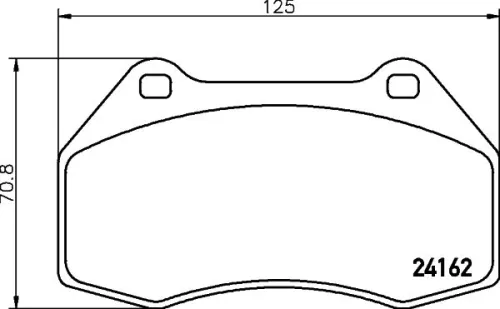 1x  MINTEX Brake Pad Set