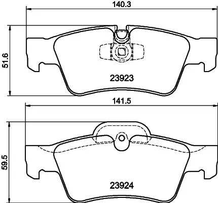 1x  MINTEX Brake Pad Set